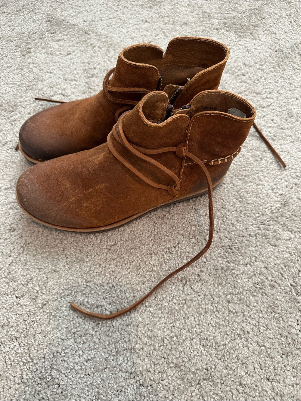 Born Women's Brown Suede Booties